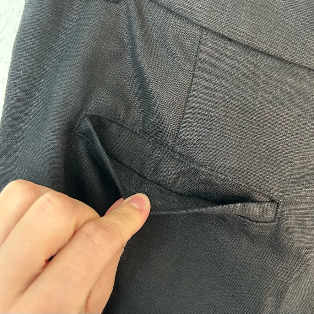 Reformation 100% linen pants black 10P - Image 12