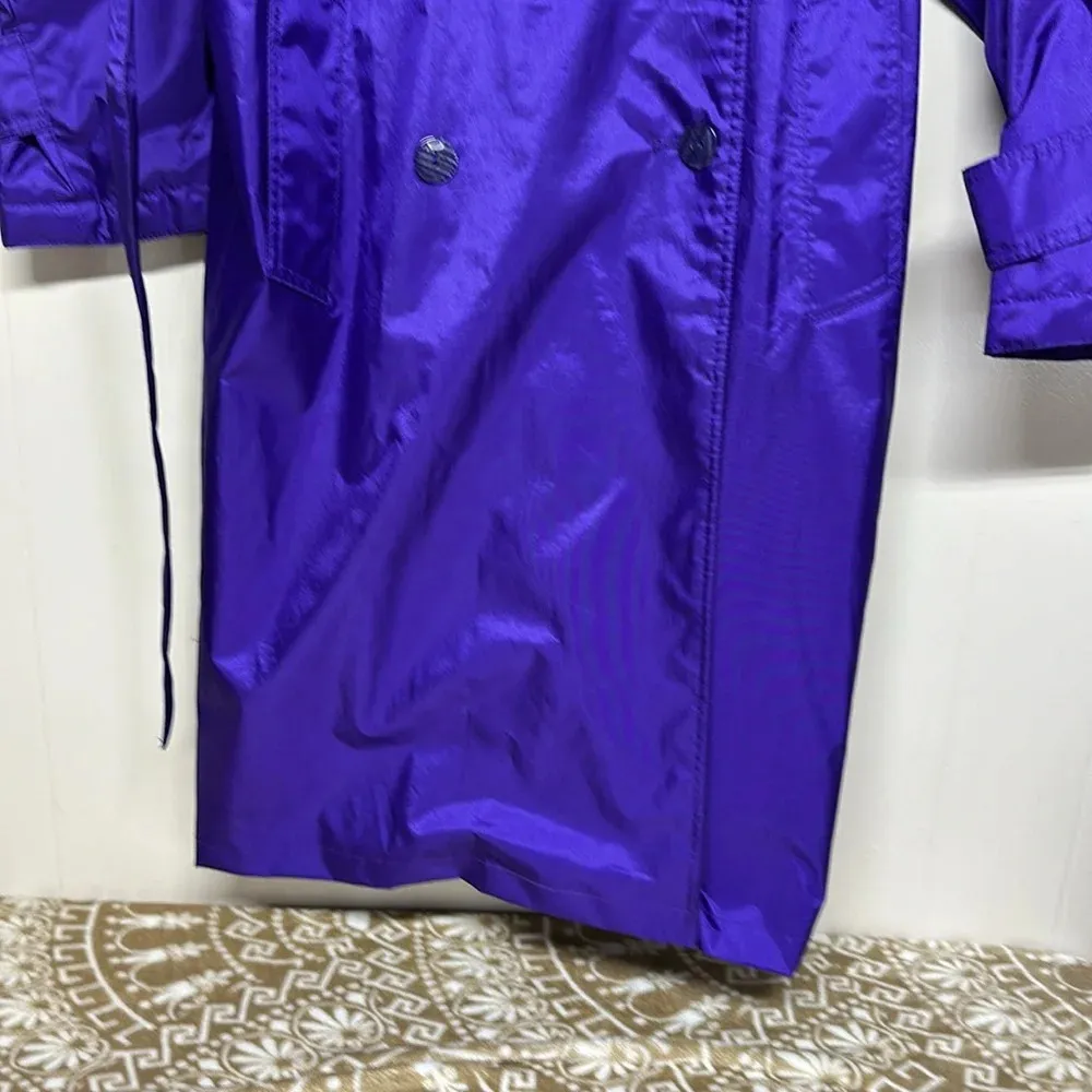 Vintage 80s Otello Pelle Derp Purple Raincoat - Image 5