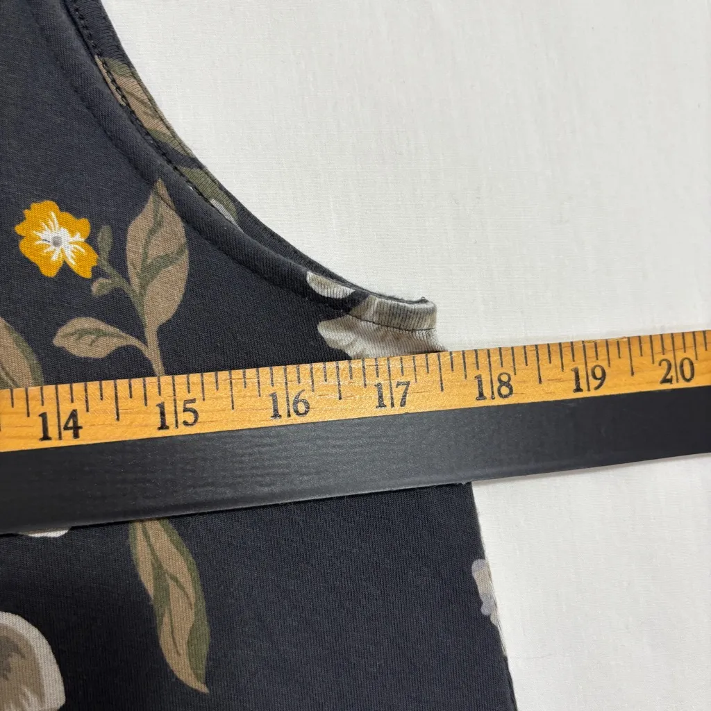 Old Navy A Line SwingTank Dress Womens M Dark Gray Feminine Boho Beachy Cottage - Image 4