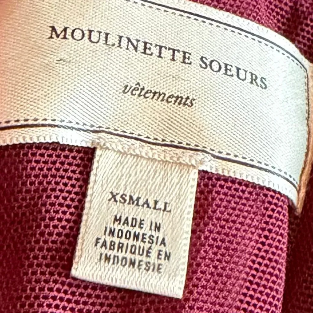 Moulinette Soeurs Willa Tie-Waist Cropped Jumpsuit Stretch Size X Small Women's - Image 12