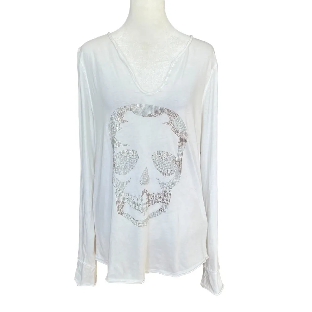 ZADIG & VOLTAIRE Tunisien Skull long Sleeve Tee - Image 3