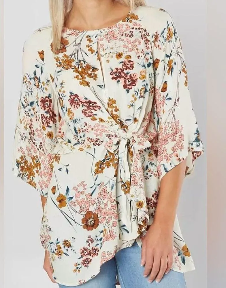 Willow & Root Floral Keyhole Tunic Top from Buckle - Image 3