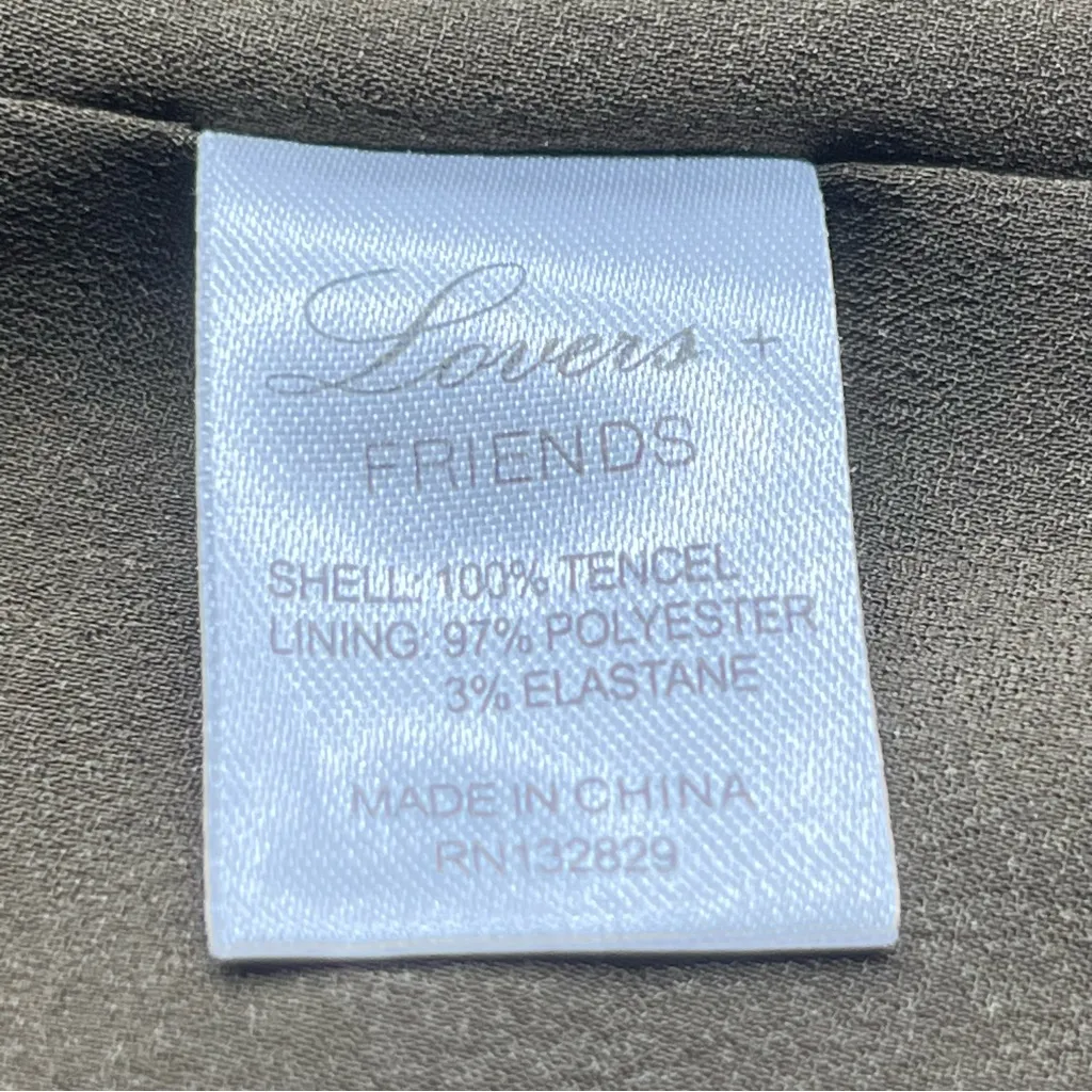 Lovers + Friends Olive Green Double-Breasted Trench Short Coat/Long Jacket-Sz S - Image 7