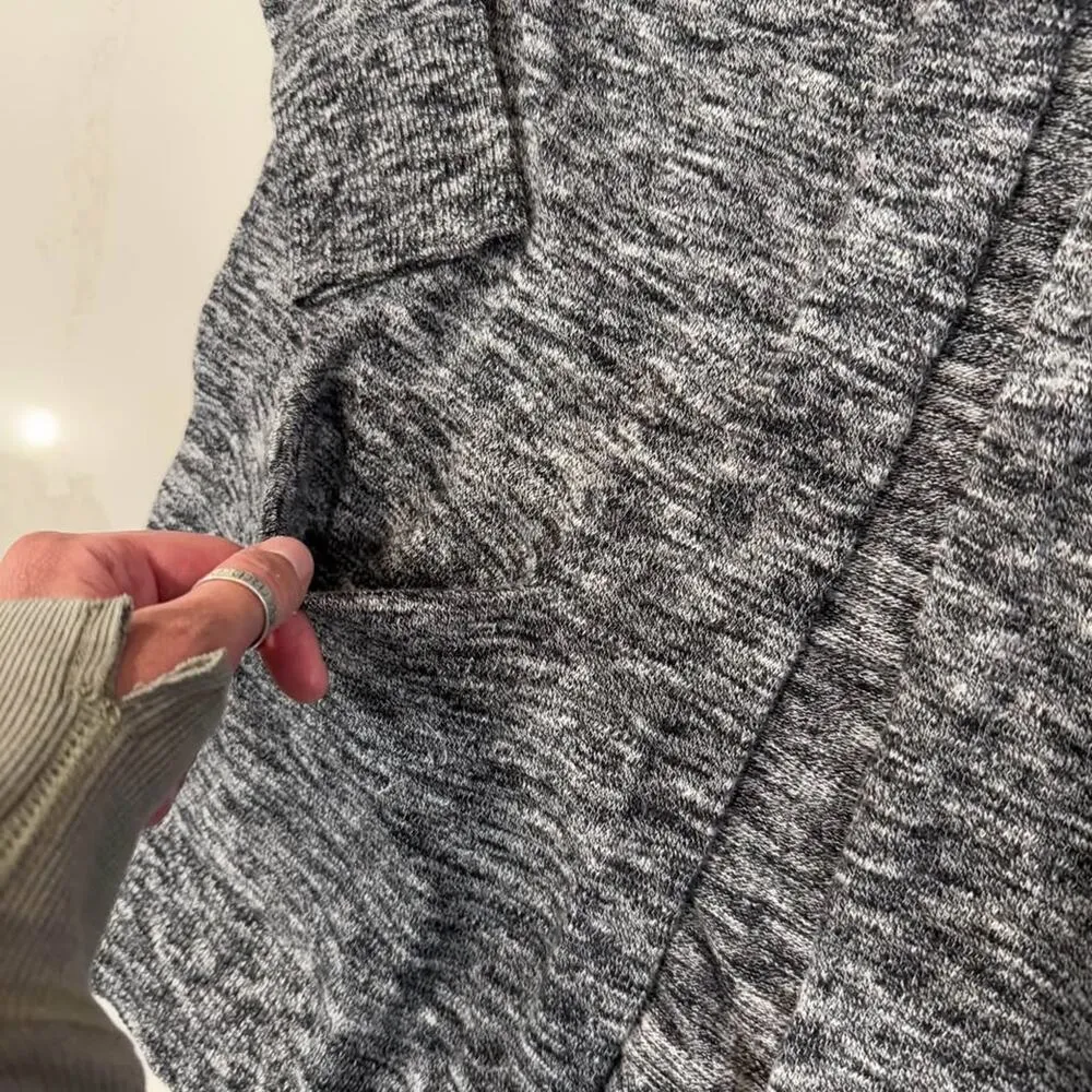 Madewell Womens Open Ryder Cardigan Sweater Gray Knit Long Sleeve Cotton Size XS - Image 3