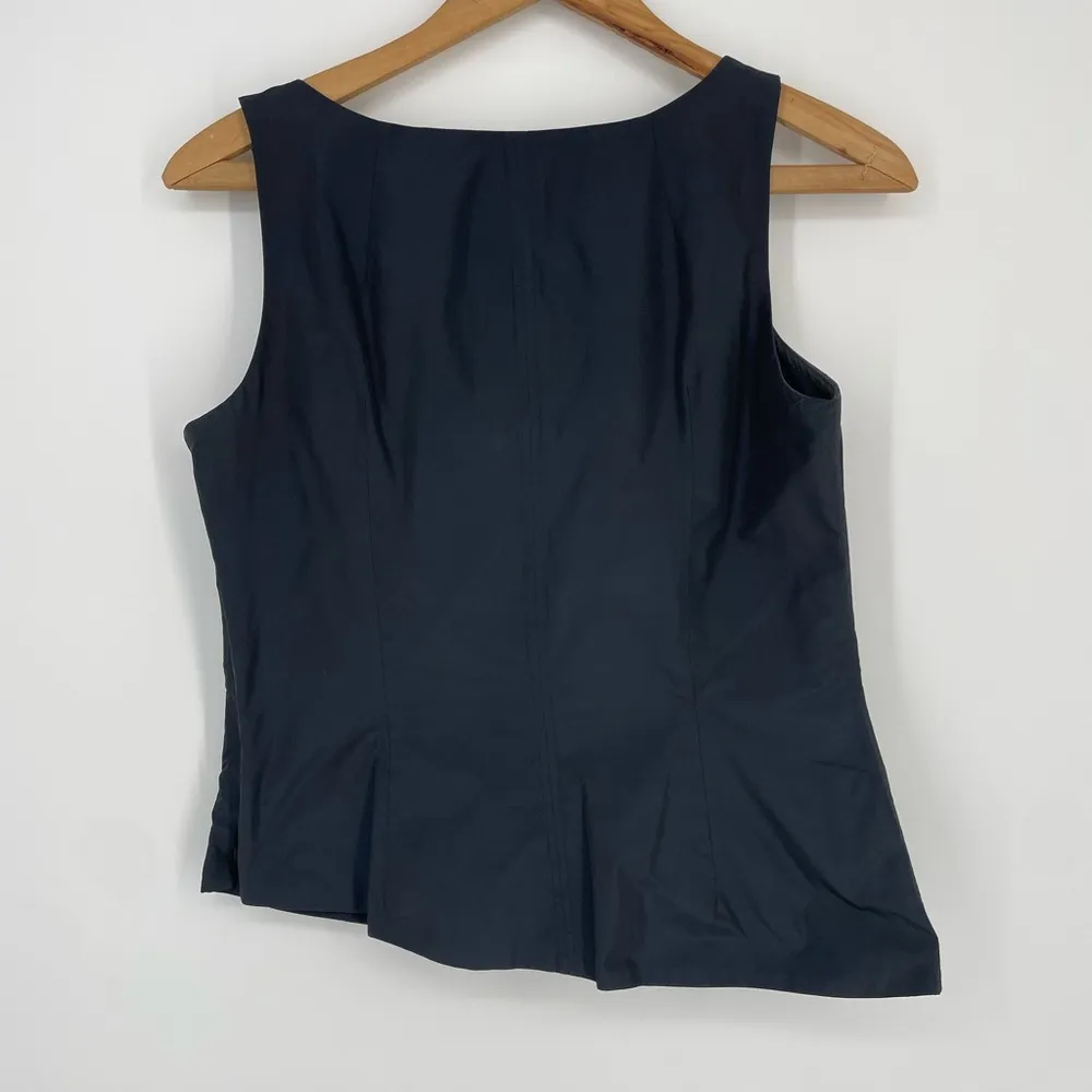 Pauw Amsterdam Asymmetrical Tank Top Blouse in Dark Gray / Black Size 1 - Image 3