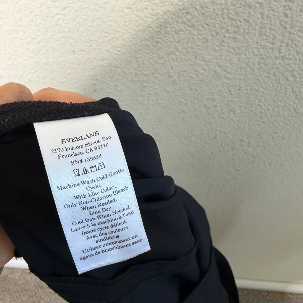 Everlane The Ultimate V-Neck Wide Leg Jumpsuit Womens Size 10 - Image 9