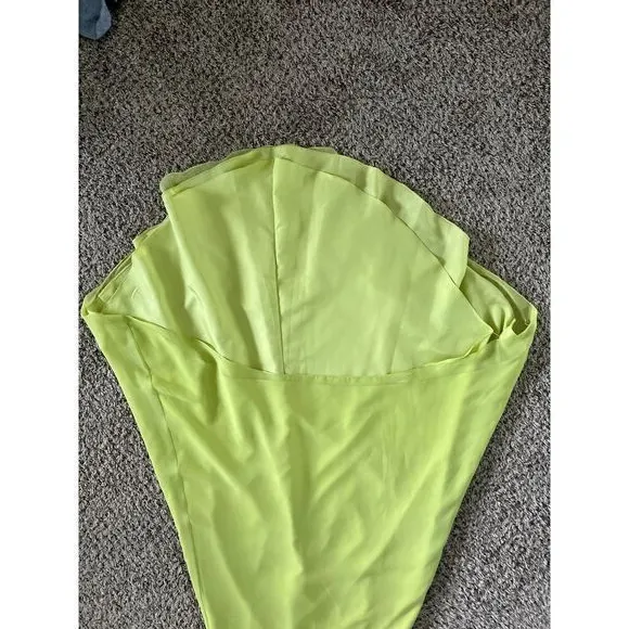 mon‎ cheri lime green dress size 8 - Image 3