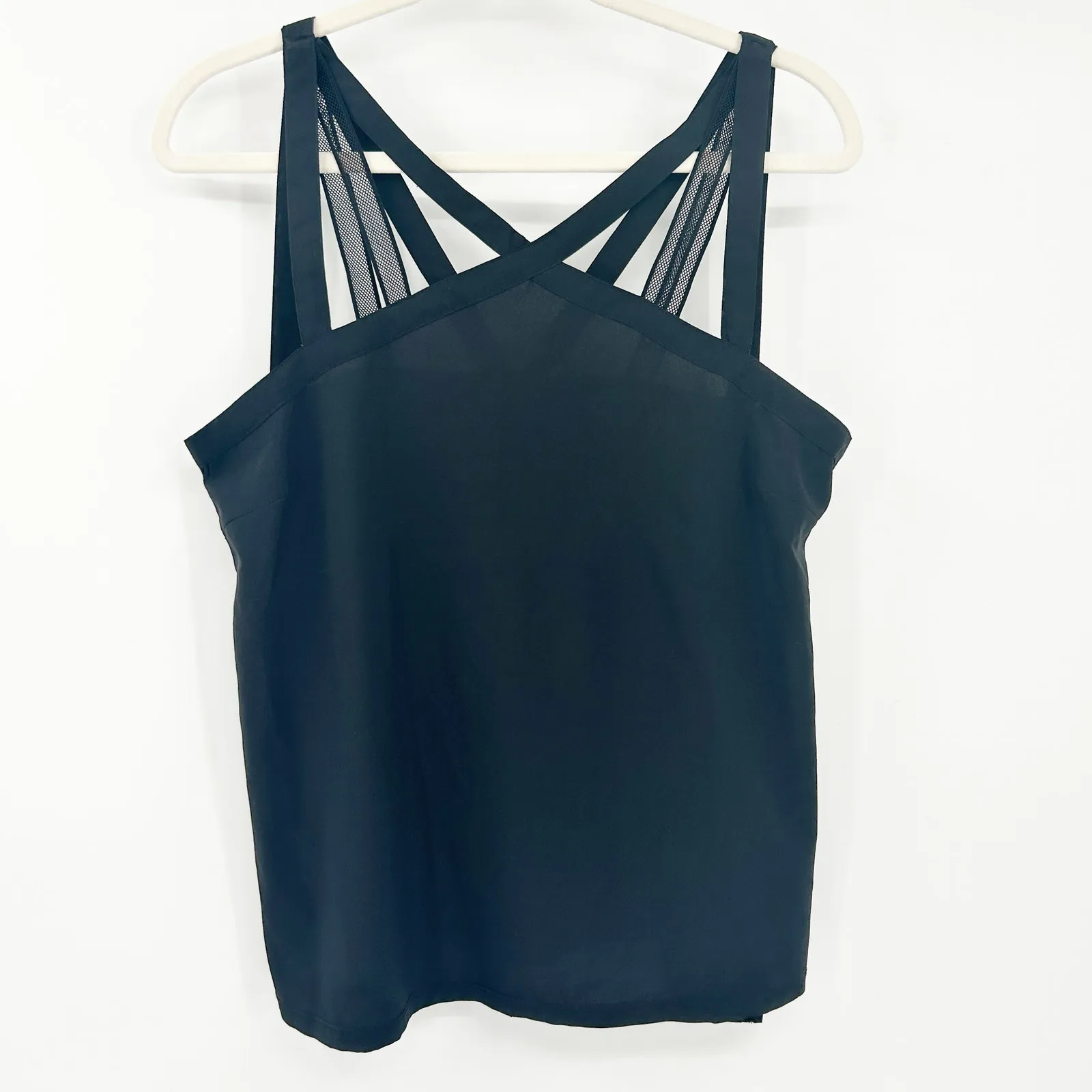 NWT Fabletics Womens Liza‎ Silky Strappy Athleisure Active Tank Top Size S Black - Image 3