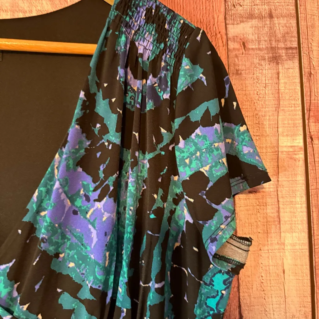 Perceptions  Black Patterned Dress Size 16‎ - Image 5