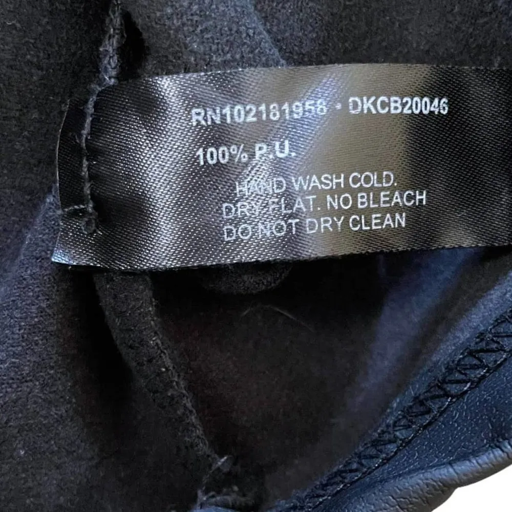 x Care Bears Planet Care Black Faux Leather Mini Skirt - Image 6