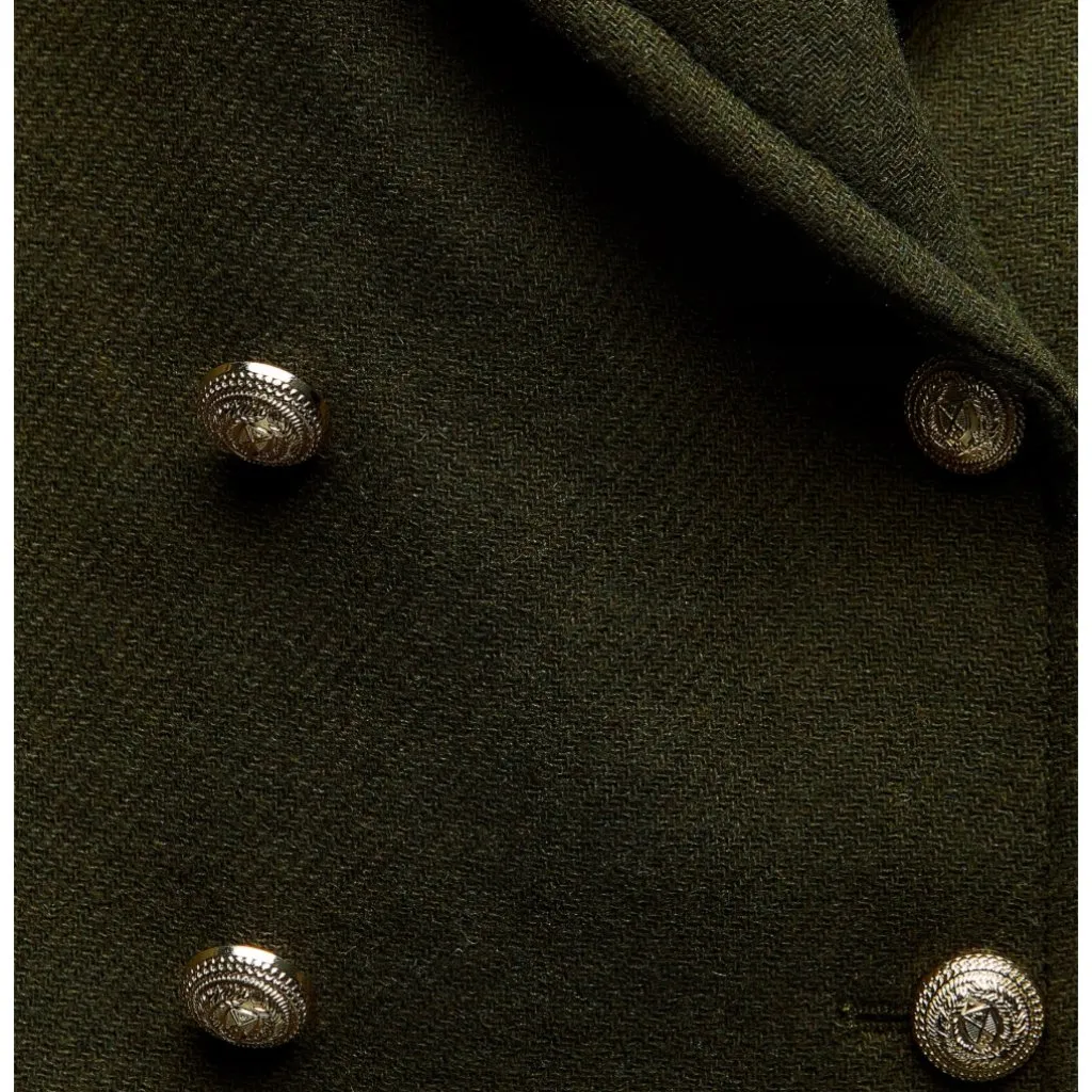 NWT ZARA WOOL BLEND DOUBLE-BREASTED COAT KHAKI Green Bloggers Fave Oversize - Image 10