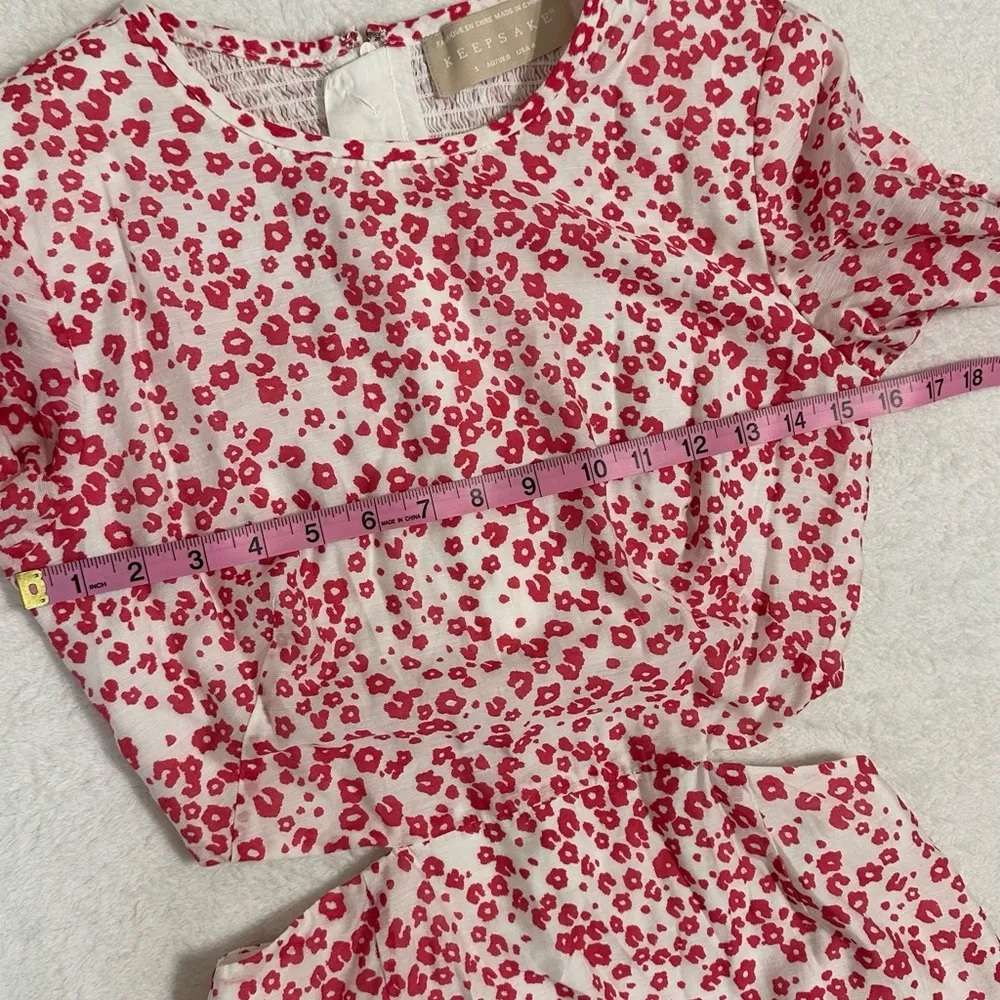 NWOT KEEPSAKE the Label Red and White Casual Floral Sundress Size S - Image 10