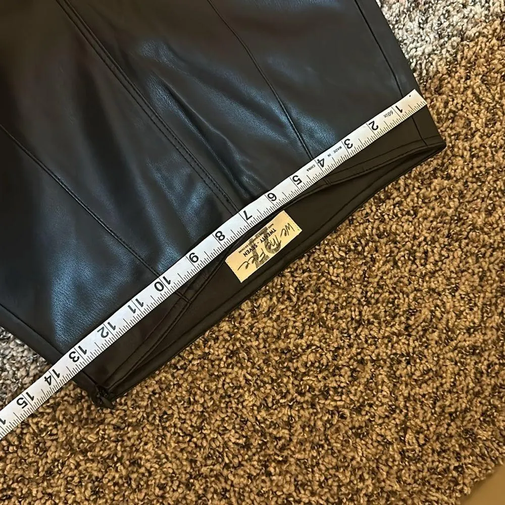 We The Free Faux Leather Pants / Leggings Black 27 - Image 3