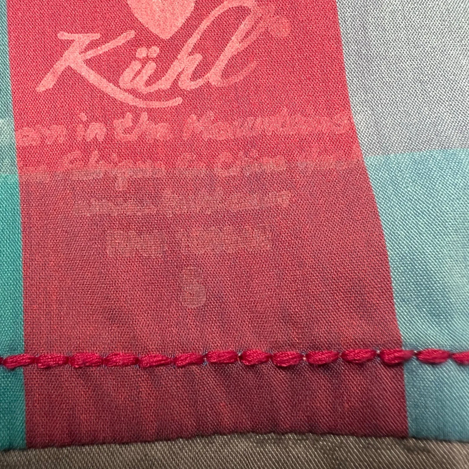 Kuhl Long Sleeve Button Up‎ Gray Fitted Shirt Size Small - Image 9