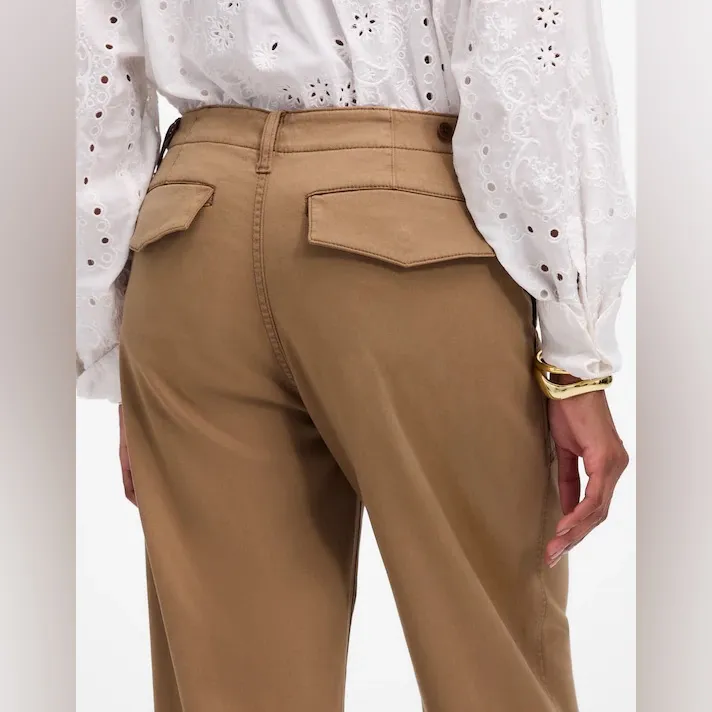 Madewell Low-Slung Baggy Utility Pants in Faded Birch Brown Size 26 - Image 5