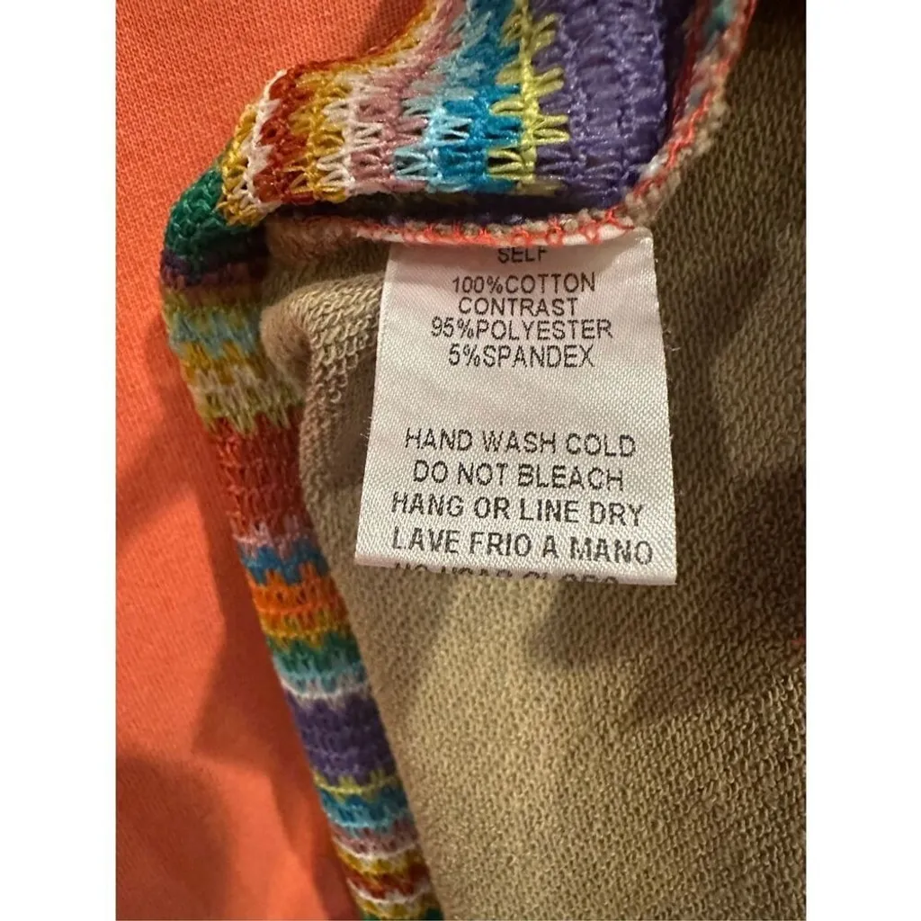 Easel Los Angeles Rainbow Crochet Hood Top in Multicolor - Image 10