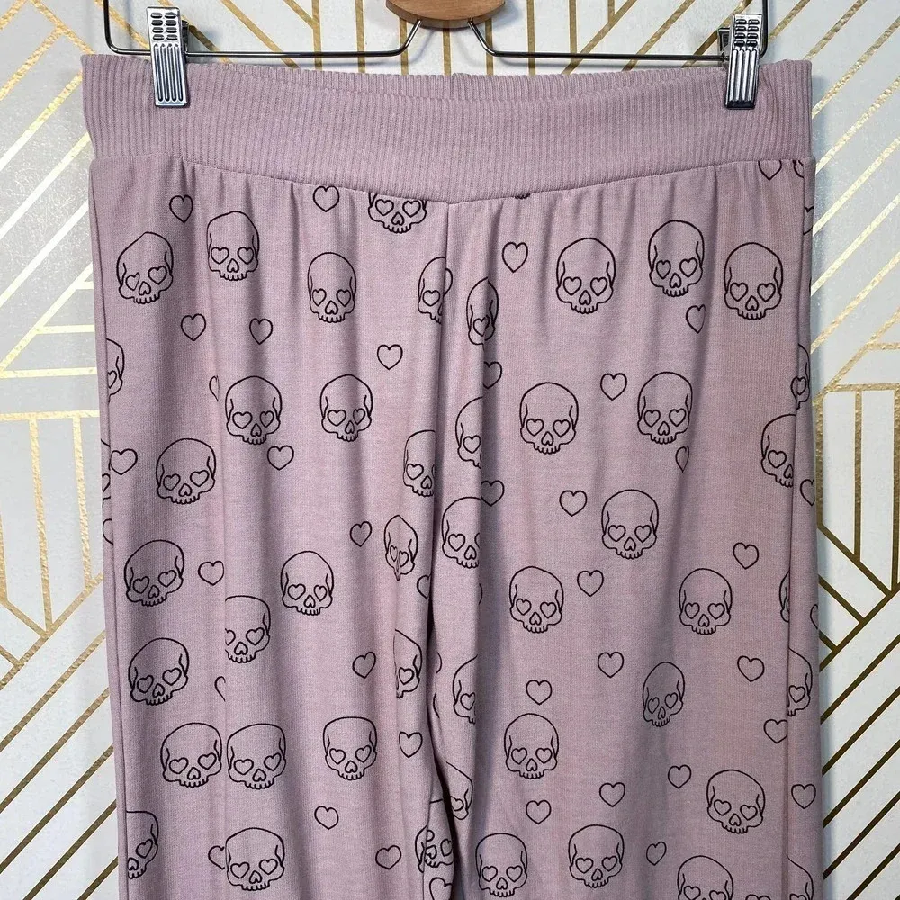 Chaser Little‎ Skulls Cozy Knit Slouchy Jogger Pant - Image 3