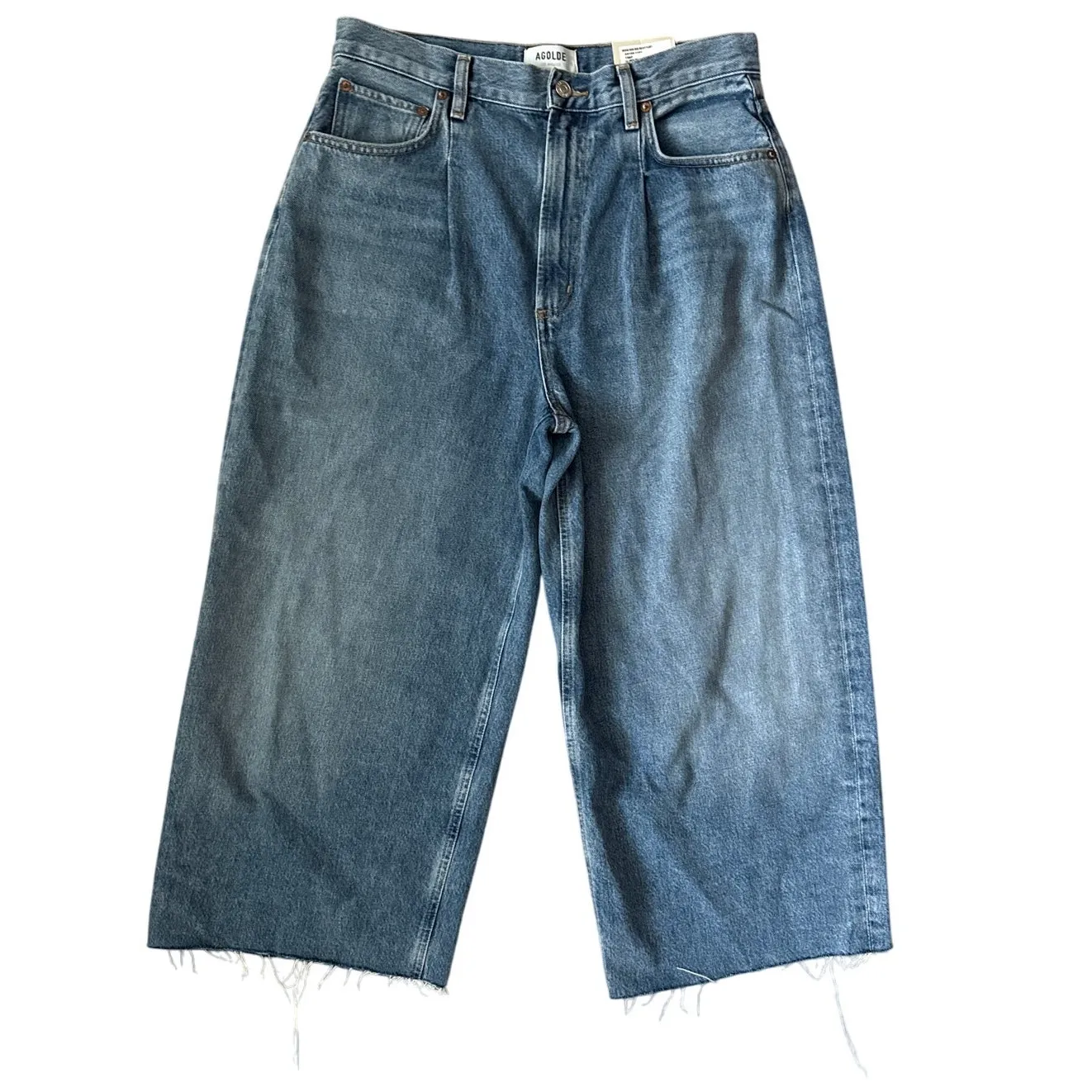 Agolde Dayna High Rise Pleat Baggy Jeans in Trap‎ Size 28 - Image 6