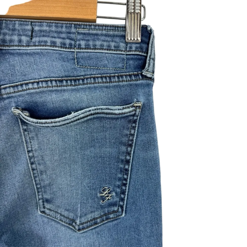 Lovers + Friends Distressed Ricky Low Rise Skinny Jeans in Broadway Stretch 27 - Image 11