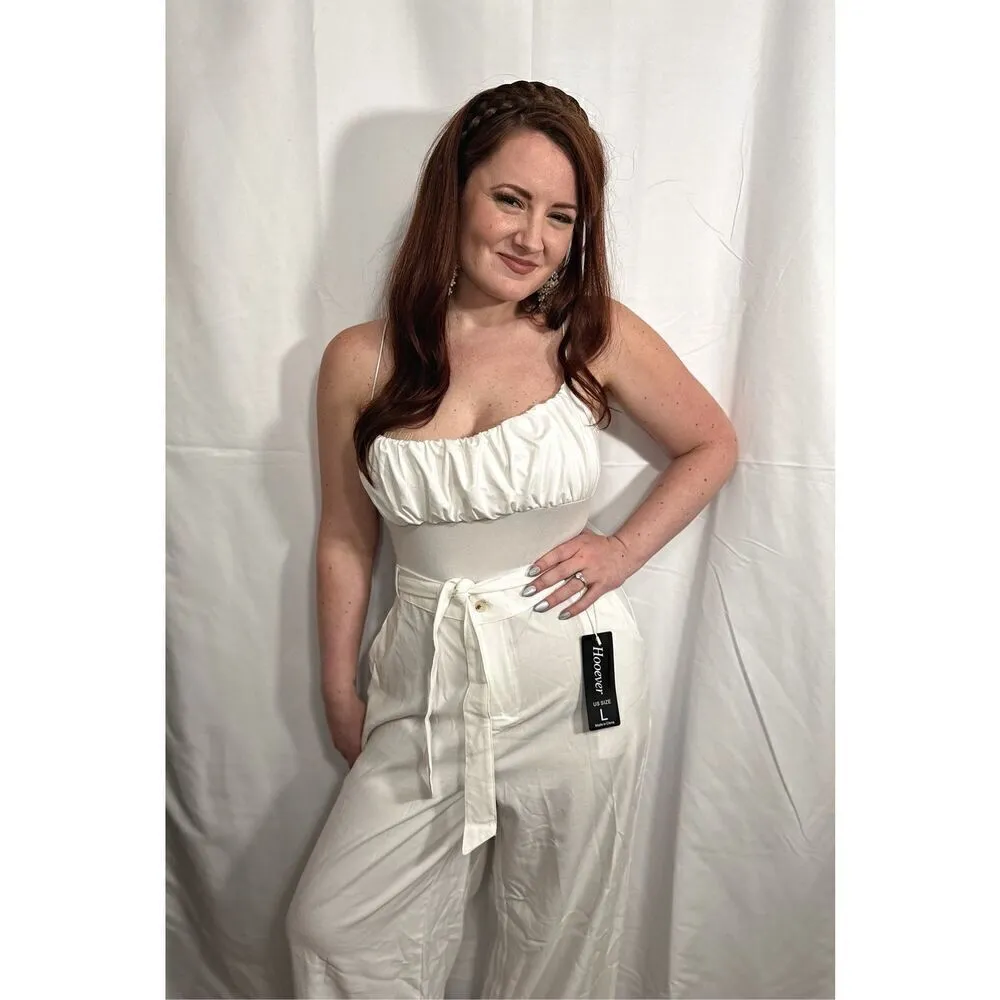 Hoover NWT white wide leg pants Size L - Image 15