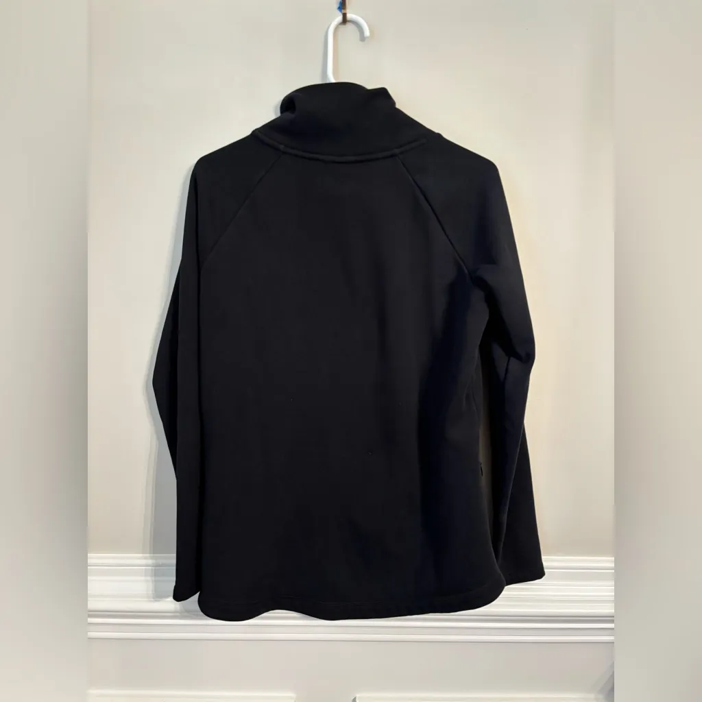 Athleta Black Asymmetrical Zip Jacket X-Small - Image 7
