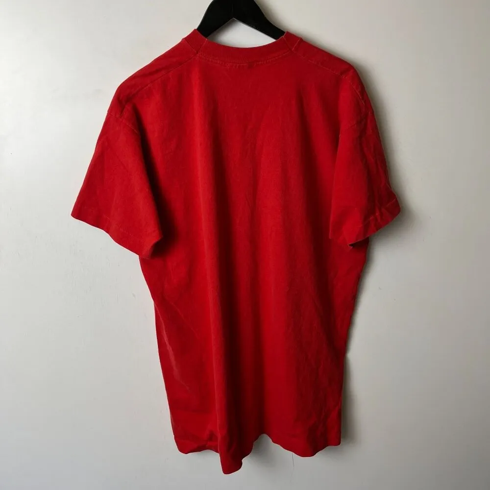 University of Nebraska T Shirt Vintage 90s Large L Red Graphic Tee - Image 3