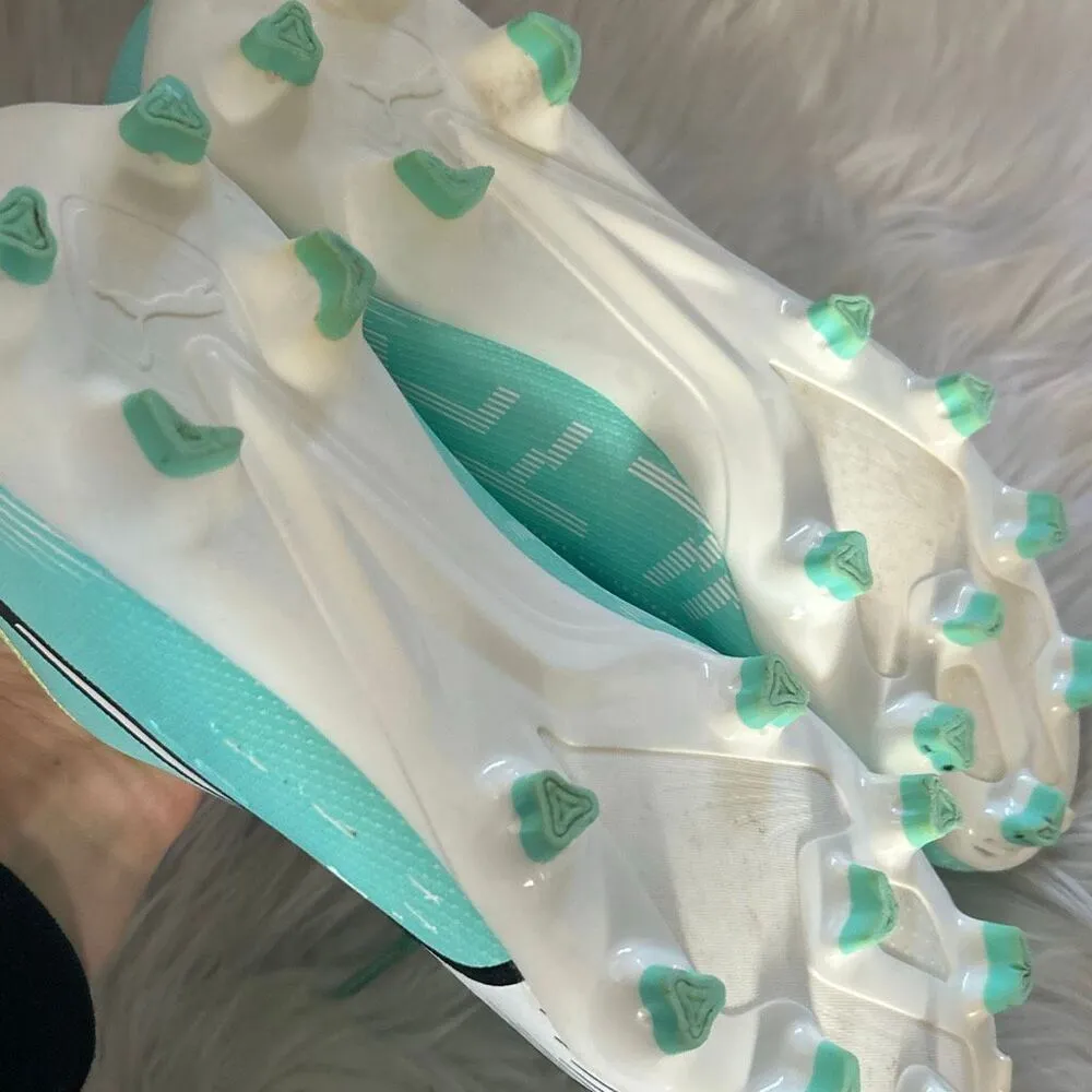 Puma Ultra Play FG AG Soccer Cleats Shoes Teal White size 7 - Image 5
