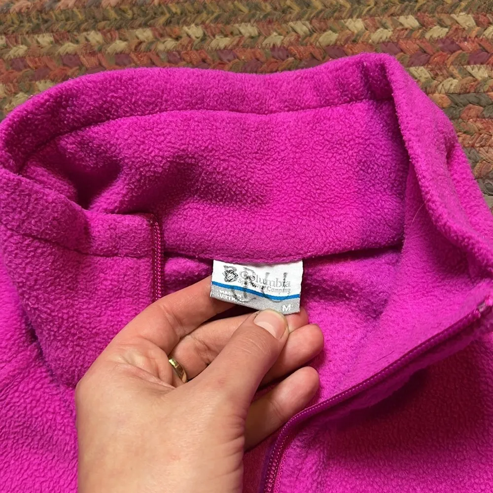 COLUMBIA PINK FLEECE ZIP UP COZY JACKET - Image 3