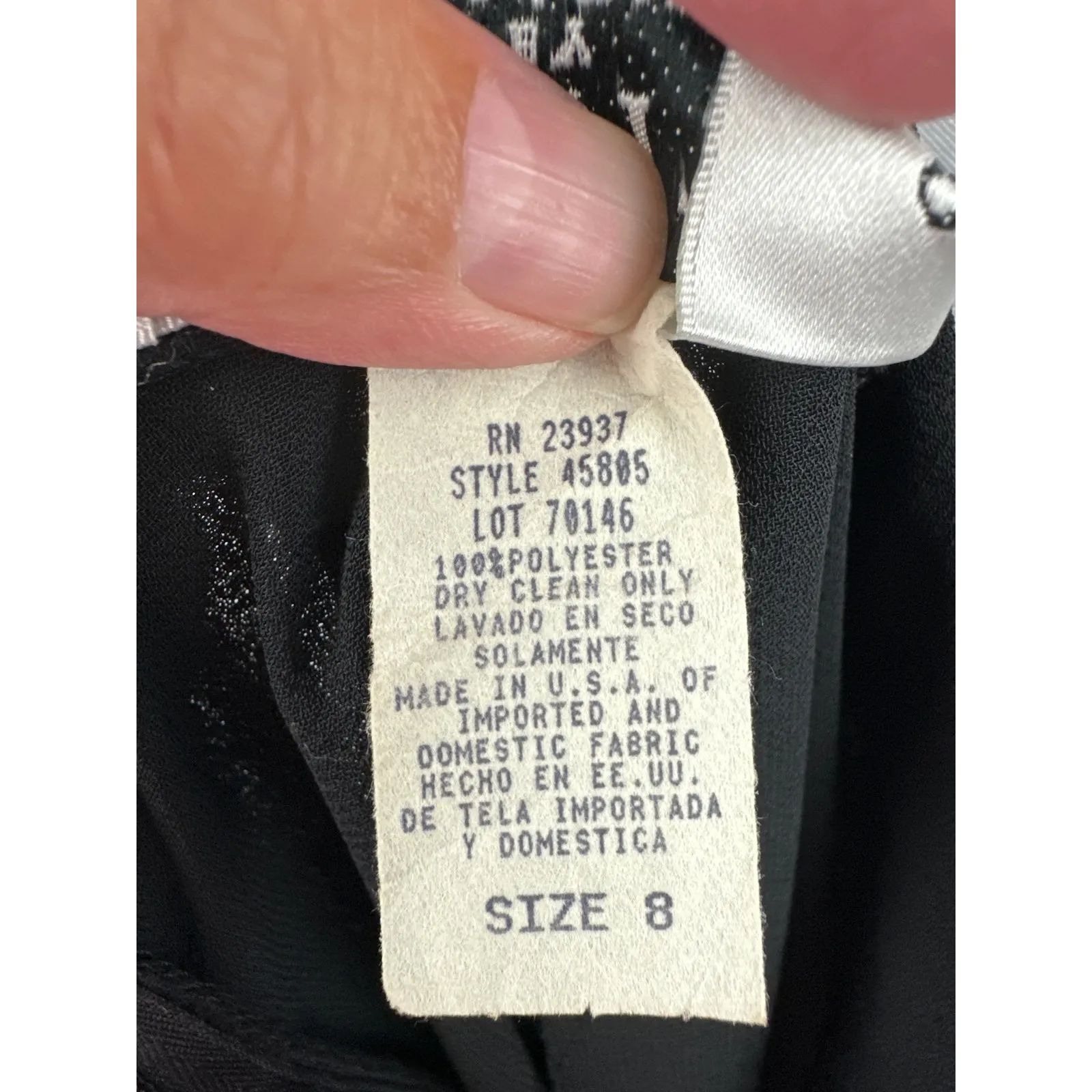 Women’s JR Nites by Caliendo Black Dressy Palazzo Pants Size 8 - Image 7