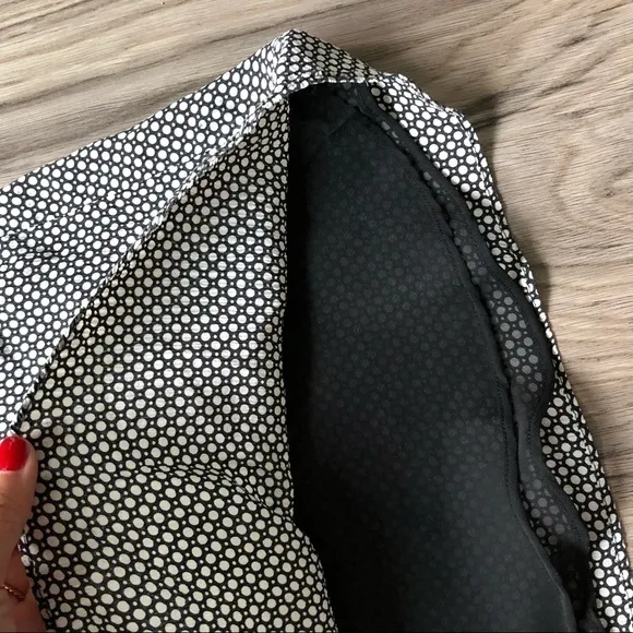 100% silk mossimo polka dots a line skirts lined‎ White Size 4 - Image 3