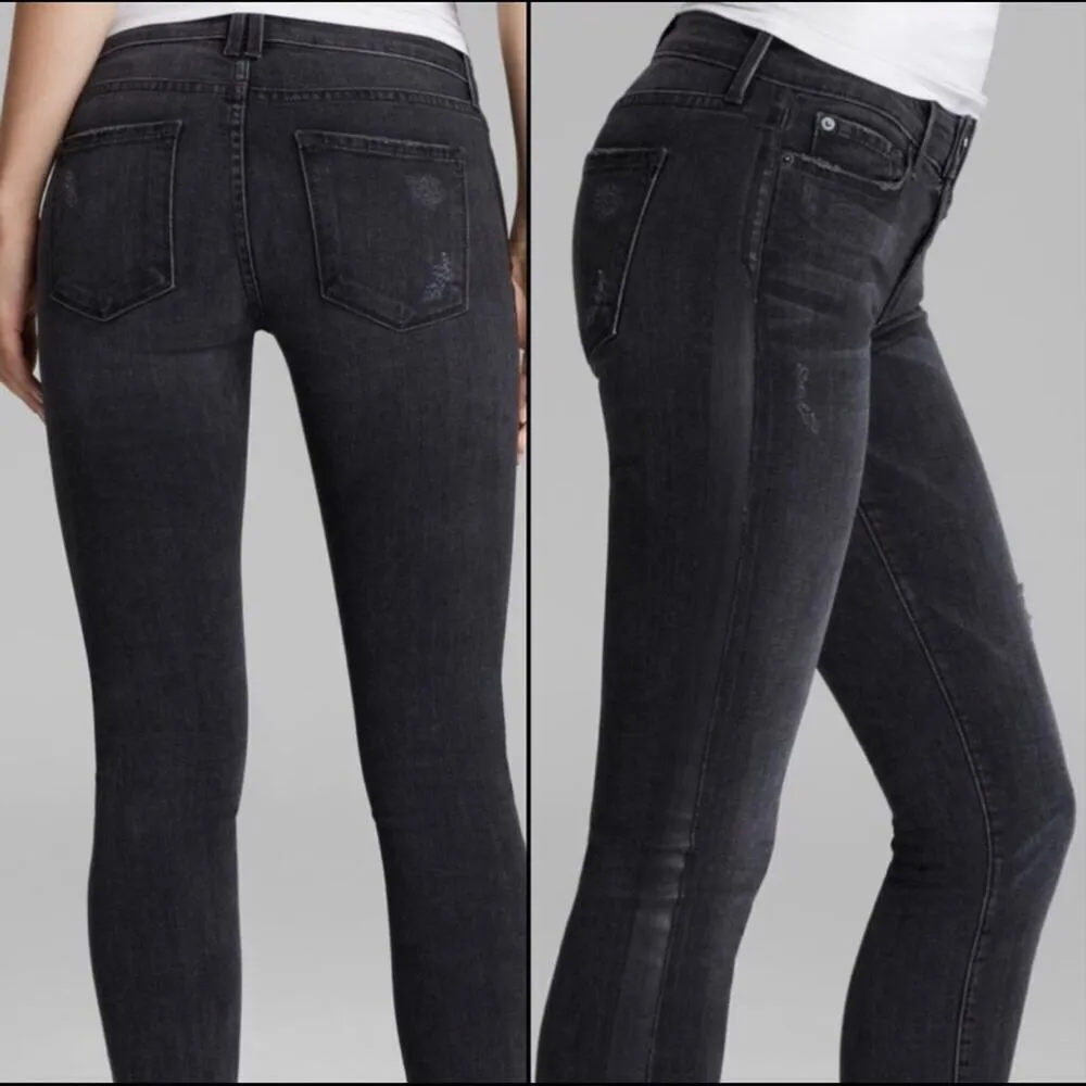 Vince Dylan Side Stripe Skinny Tuxedo Style Jeans Black Size 26 - Image 3