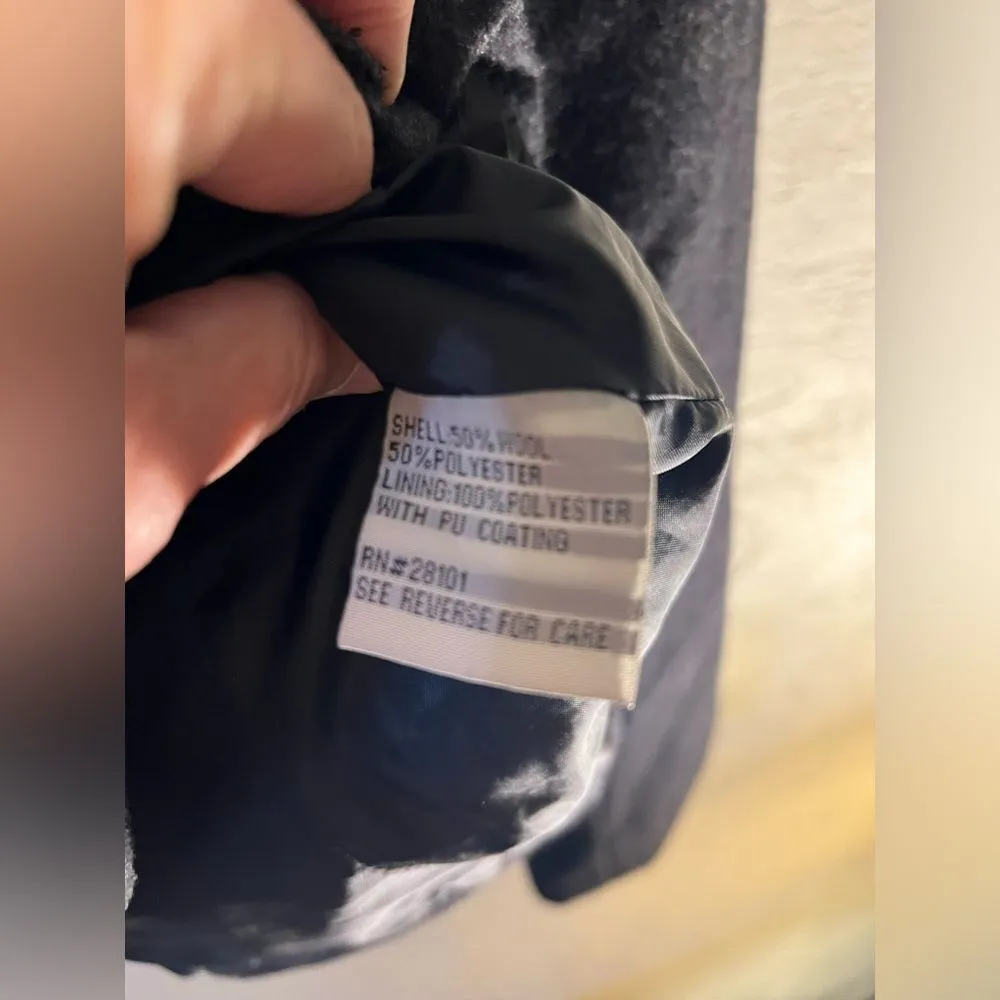 RAVE military style jacket size small, great detail,buttons,pockets, deep gray Black - Image 7