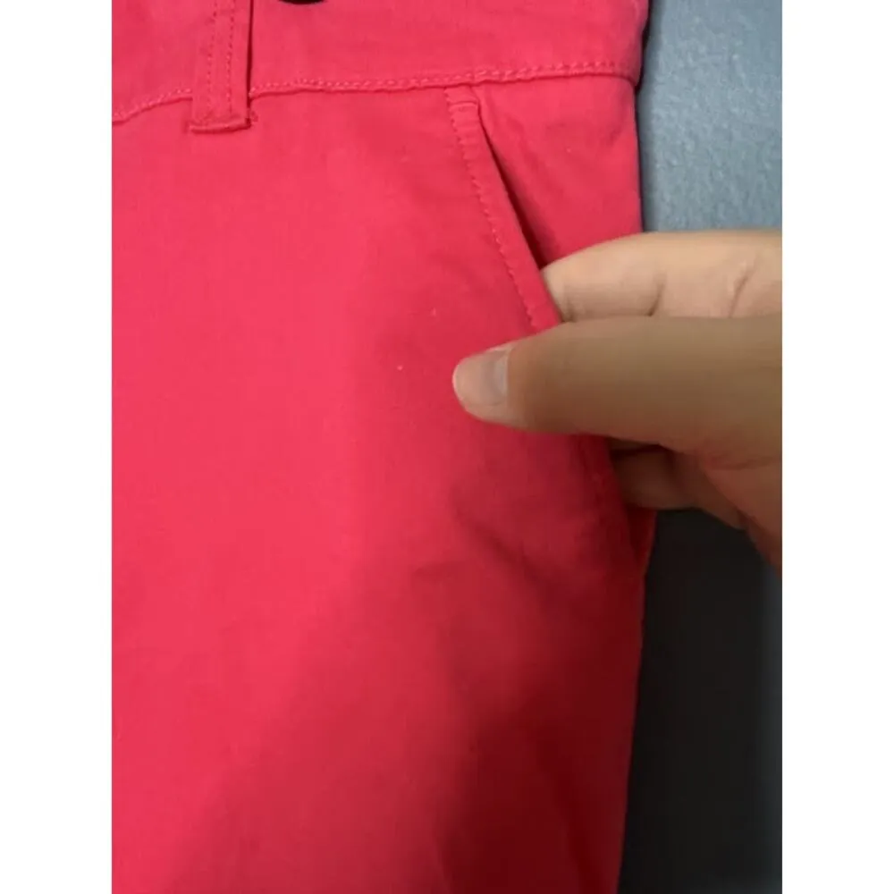 Crown & Ivy Pink Pants Women's Size 8 Skinny Cotton Coastal Grandma Vacation - Image 3