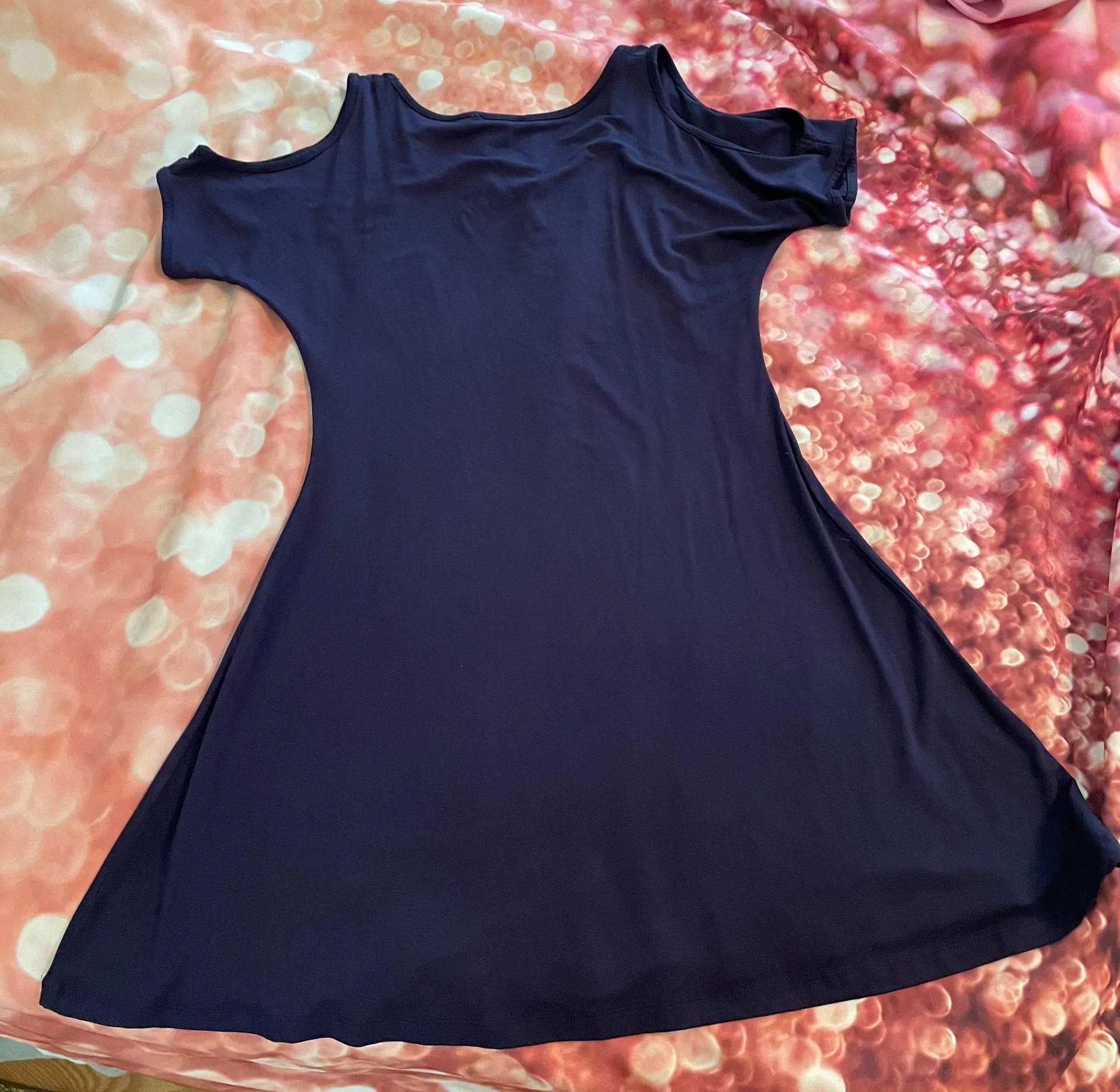 Cold Shoulder Fit And Flare Dress - Image 4