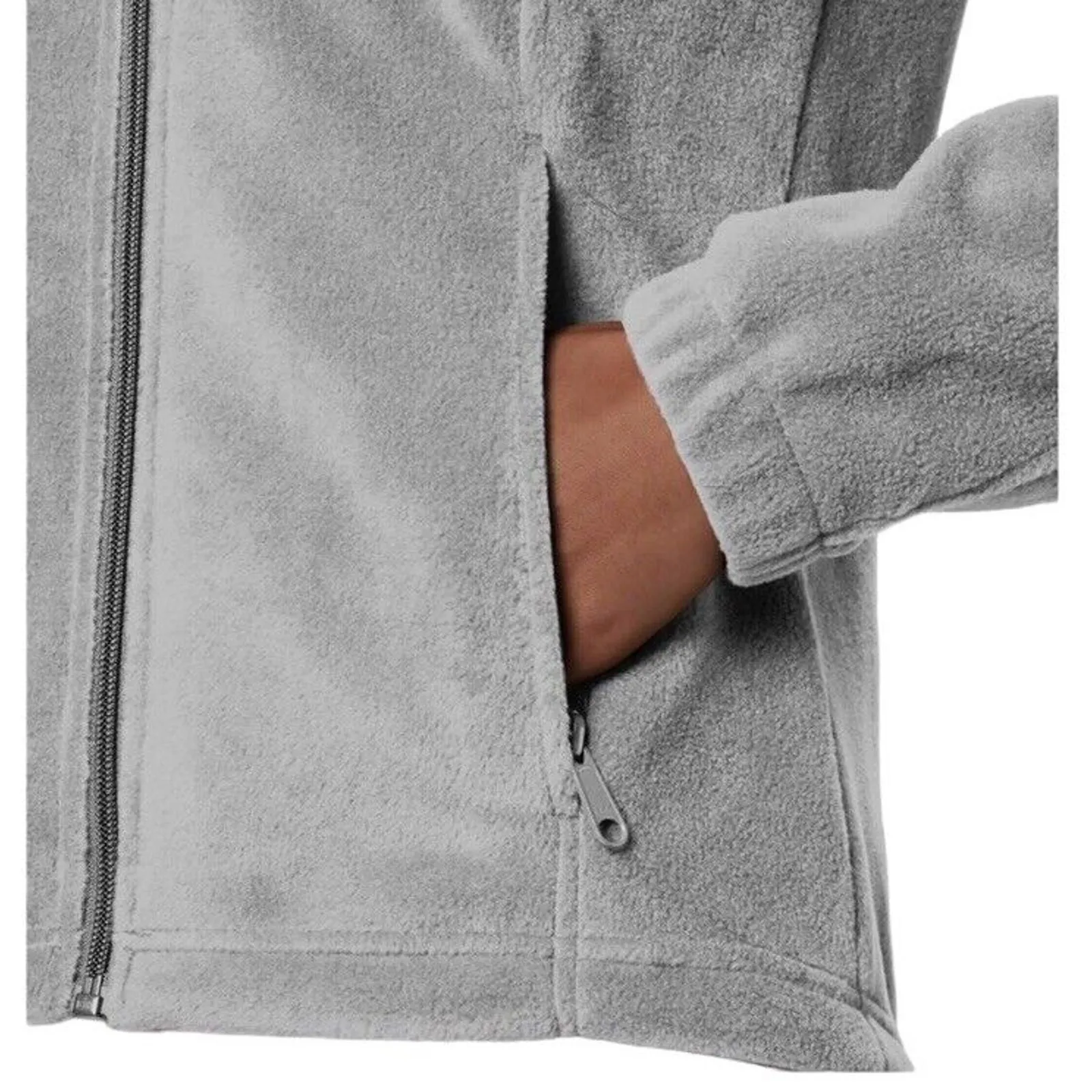 Columbia Women's Benton Springs Full Zip Fleece Jacket M - Gray - Image 4