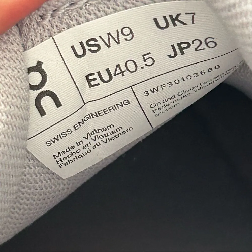 ON CLOUDSURFER Trail missiongrip glacier dust shoes sneakers sz9 new in box - Image 8