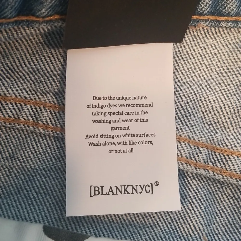 💕BLANKNYC💕 The Barrow High Waist Cutoff Denim Shorts Fare Warning Blue 27 NWT - Image 14