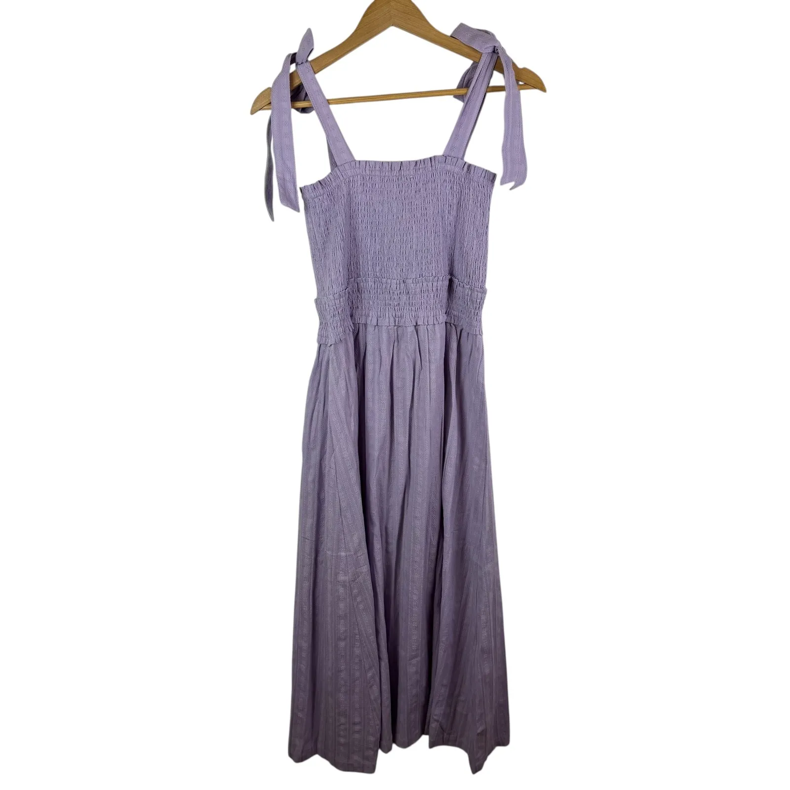 NWT Lost + Wander Angel in Disguise Maxi Dress Small Lavender Smocked Cottage - Image 4