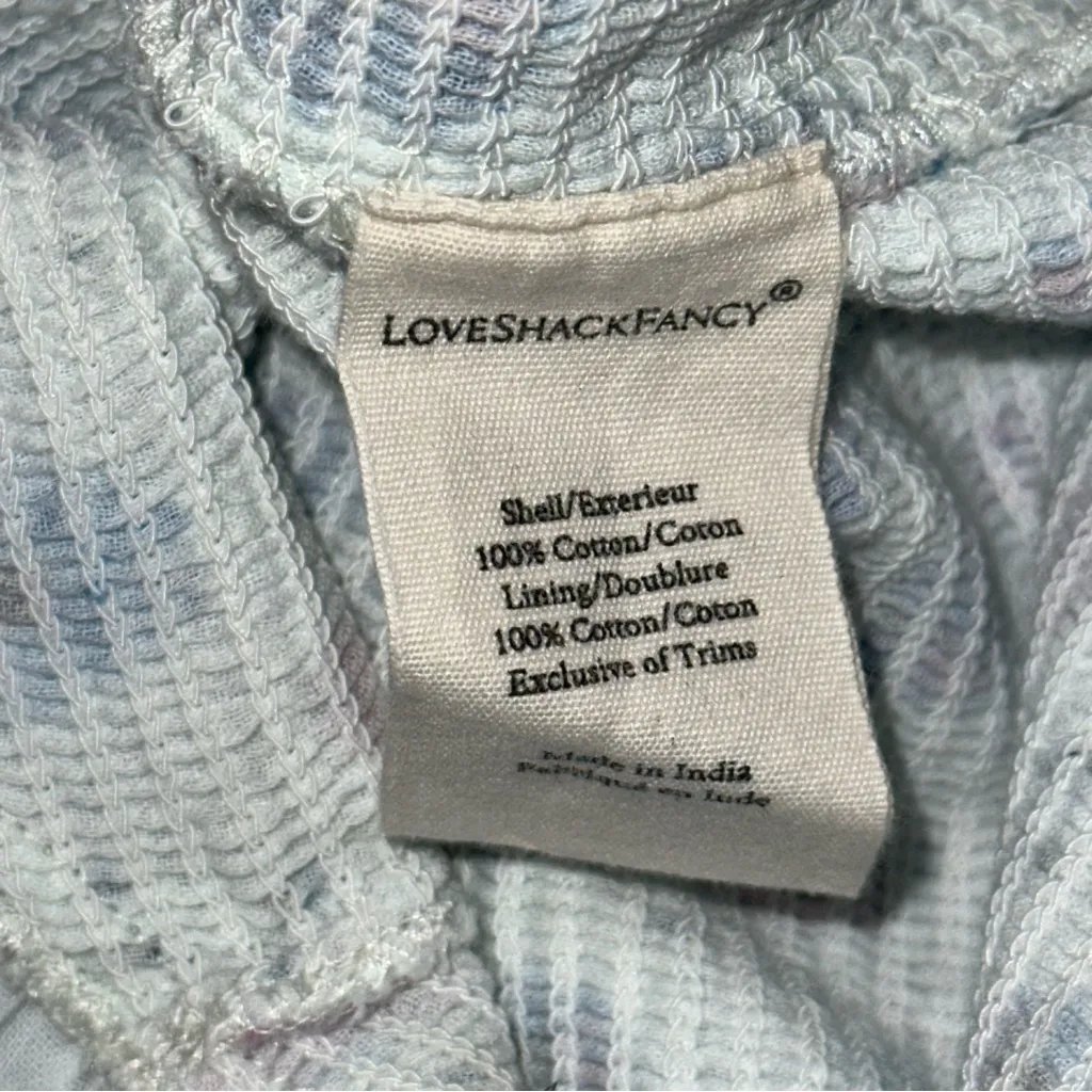 LoveShackFancy Size XS Deep Cotton Candy Blue Liberty Print Smocked Kodie Dress - Image 14