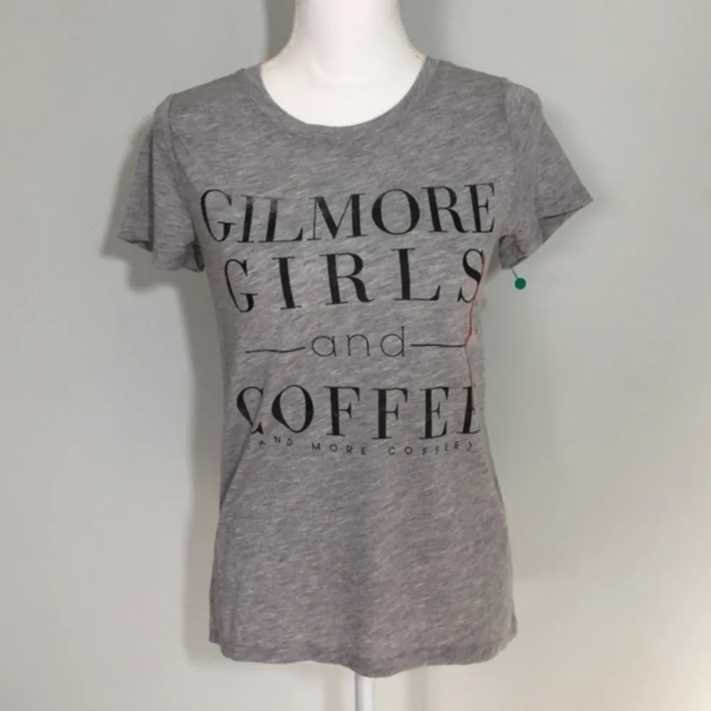 NWOT Gray Gilmore Girls Coffee T Shirt Tee Top New - Image 2
