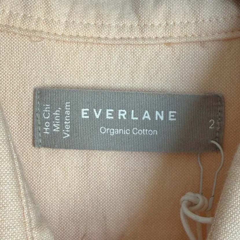 NWT Everlane The Relaxed Oxford Button Down L/S Shirt in Apricot Sz 2 - Image 6