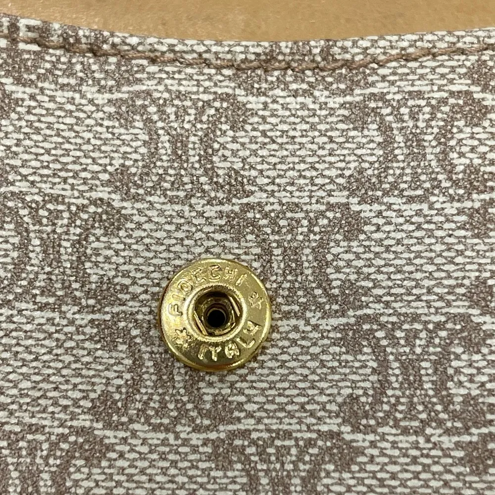 CELINE Vintage Macadam Coated Canvas w/ Leather Trim Coin Case, Pre-Owned - Image 6