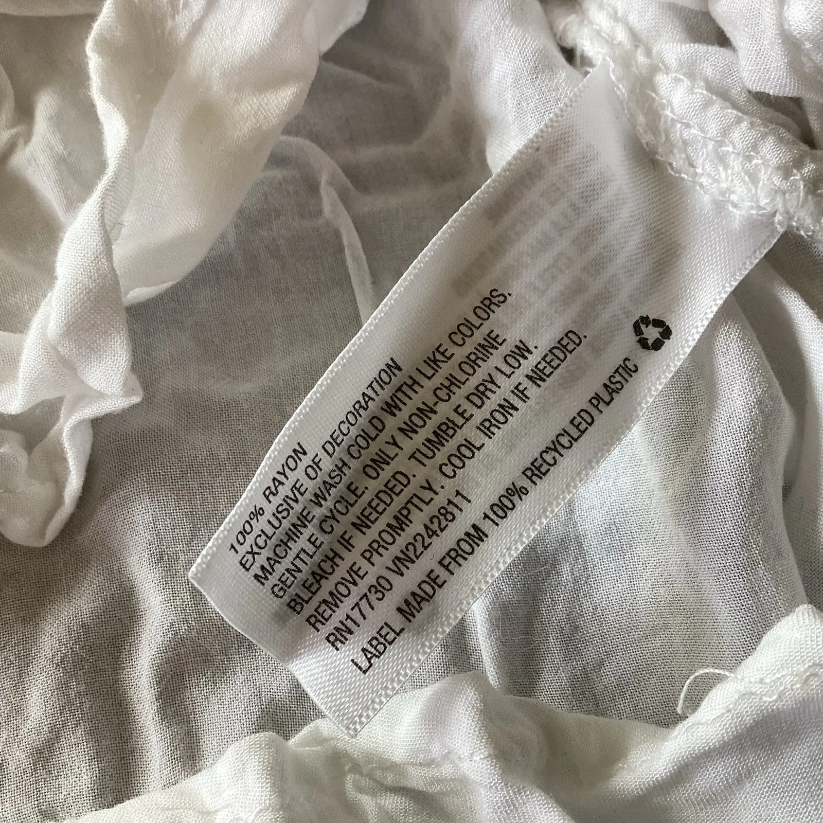 Boho White Peasant Blouse - Image 7