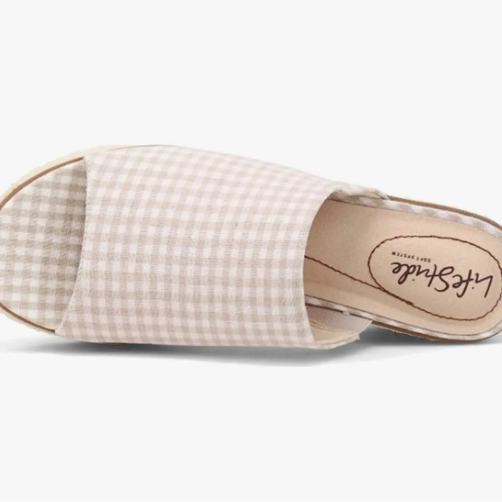 Life Stride  Paradise Natural Gingham NWOT Size 10 - Image 2