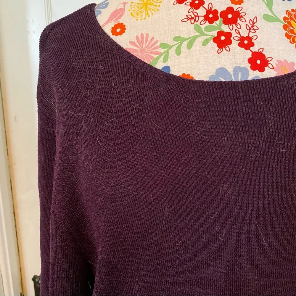 Purple Knit Eggplant Tee - Image 2