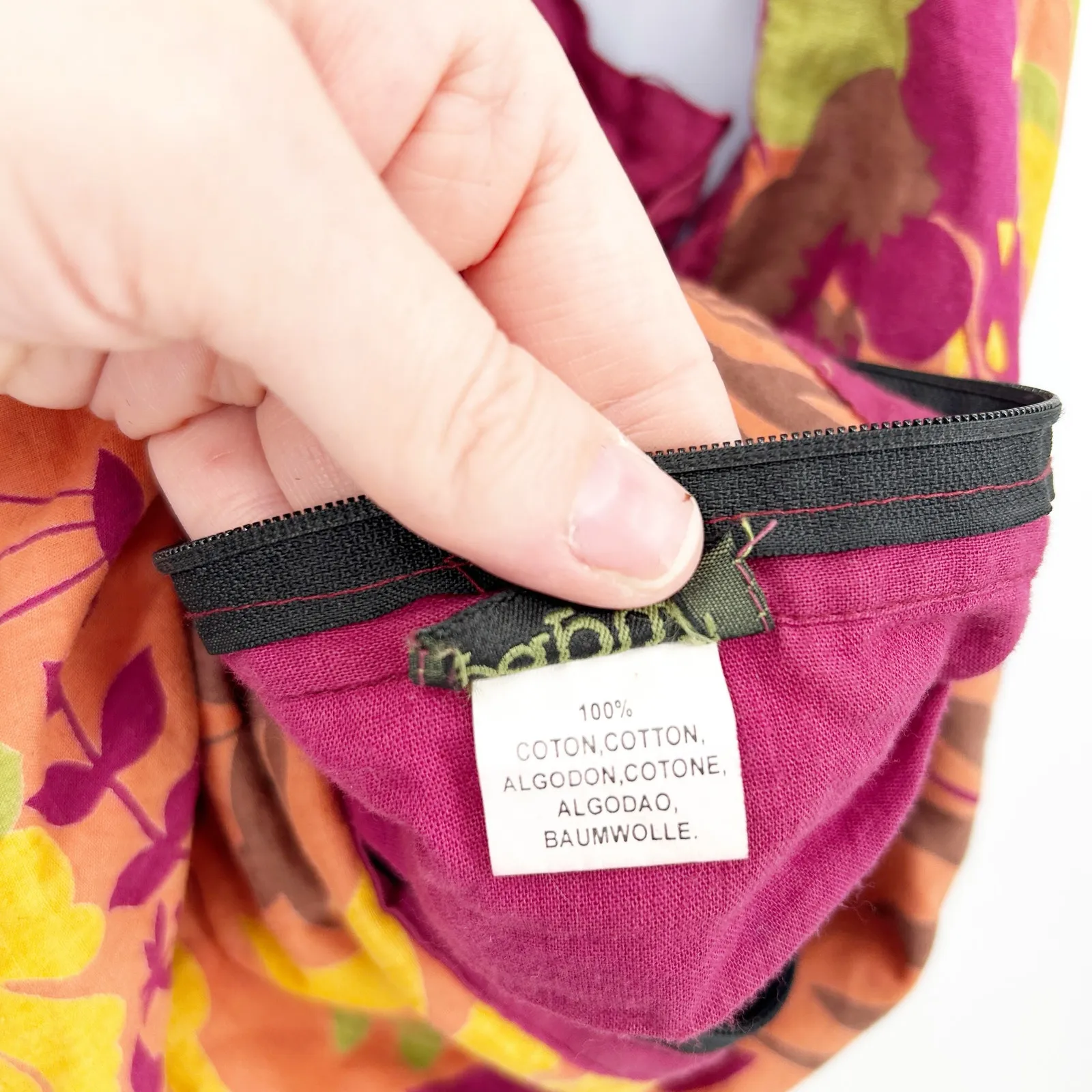 Papua Boho Hippie Summer Cotton Bilum Floral Hobo Shoulder‎ Bag Baby Pouch Yellow - Image 4