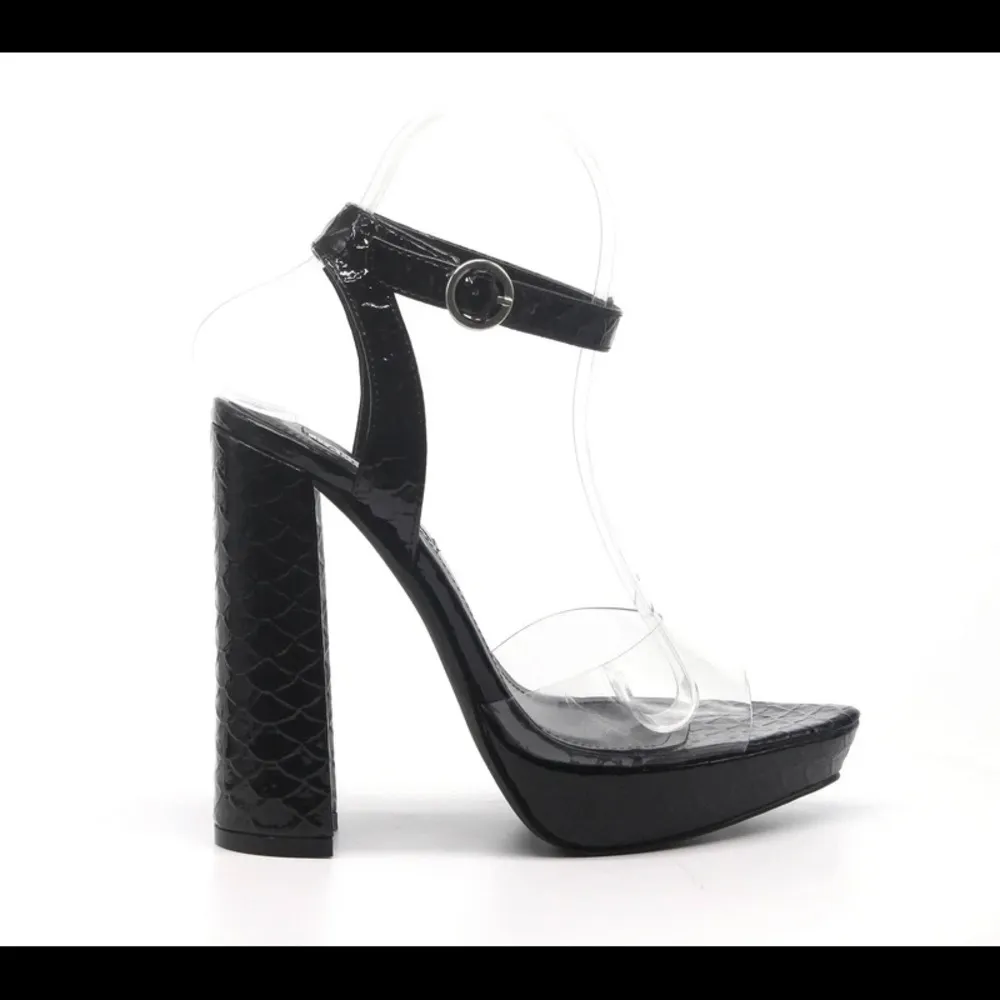 lovely chunky block high heel sandal - Image 2