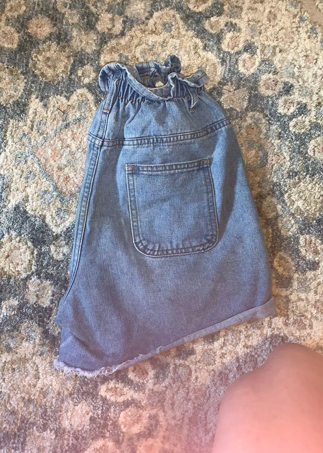 Polly cinched jean shorts Blue Size 2 - Image 2