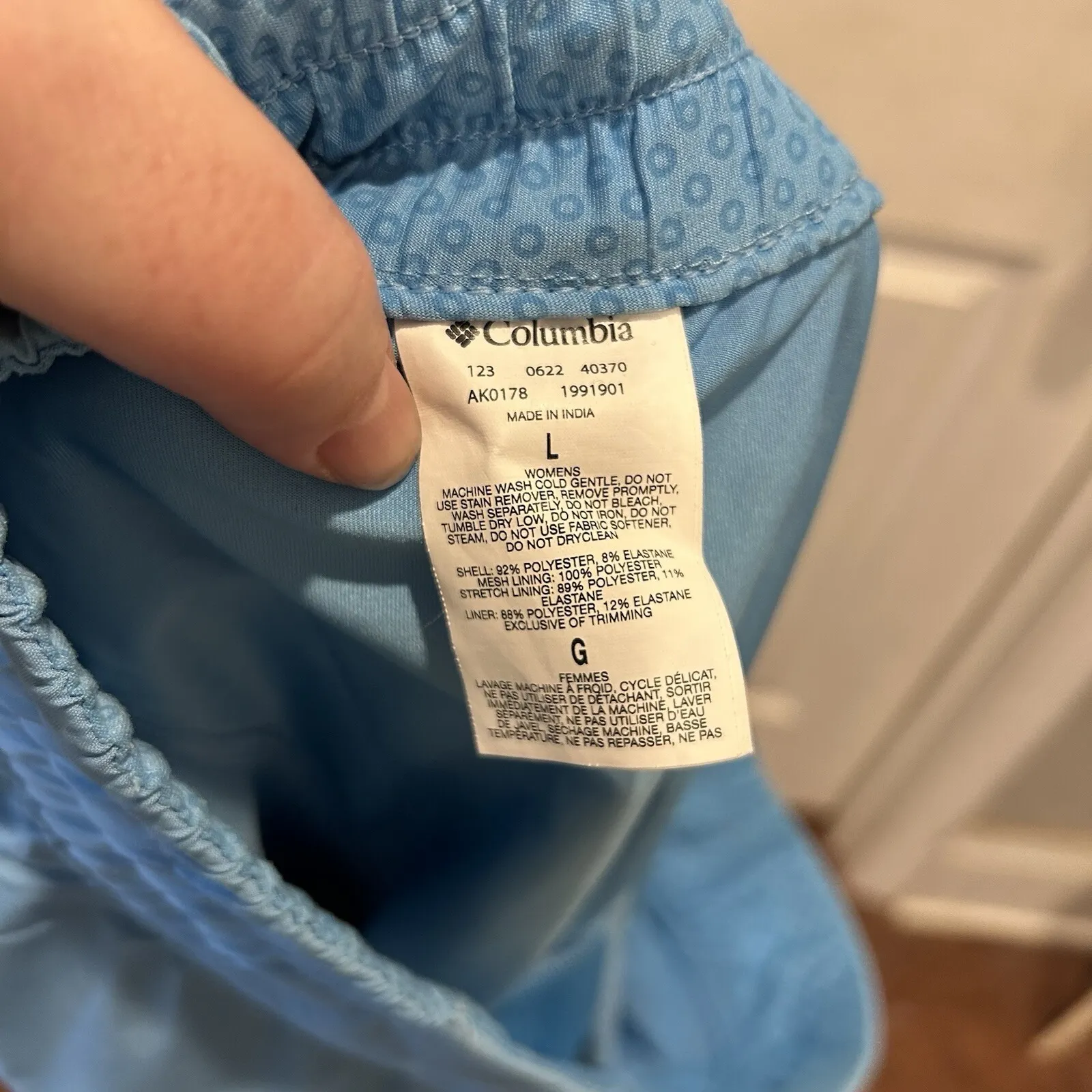 Columbia Womens Alpine Chill Size L Blue Athletic Skort Skirt Shorts Tennis Golf - Image 8