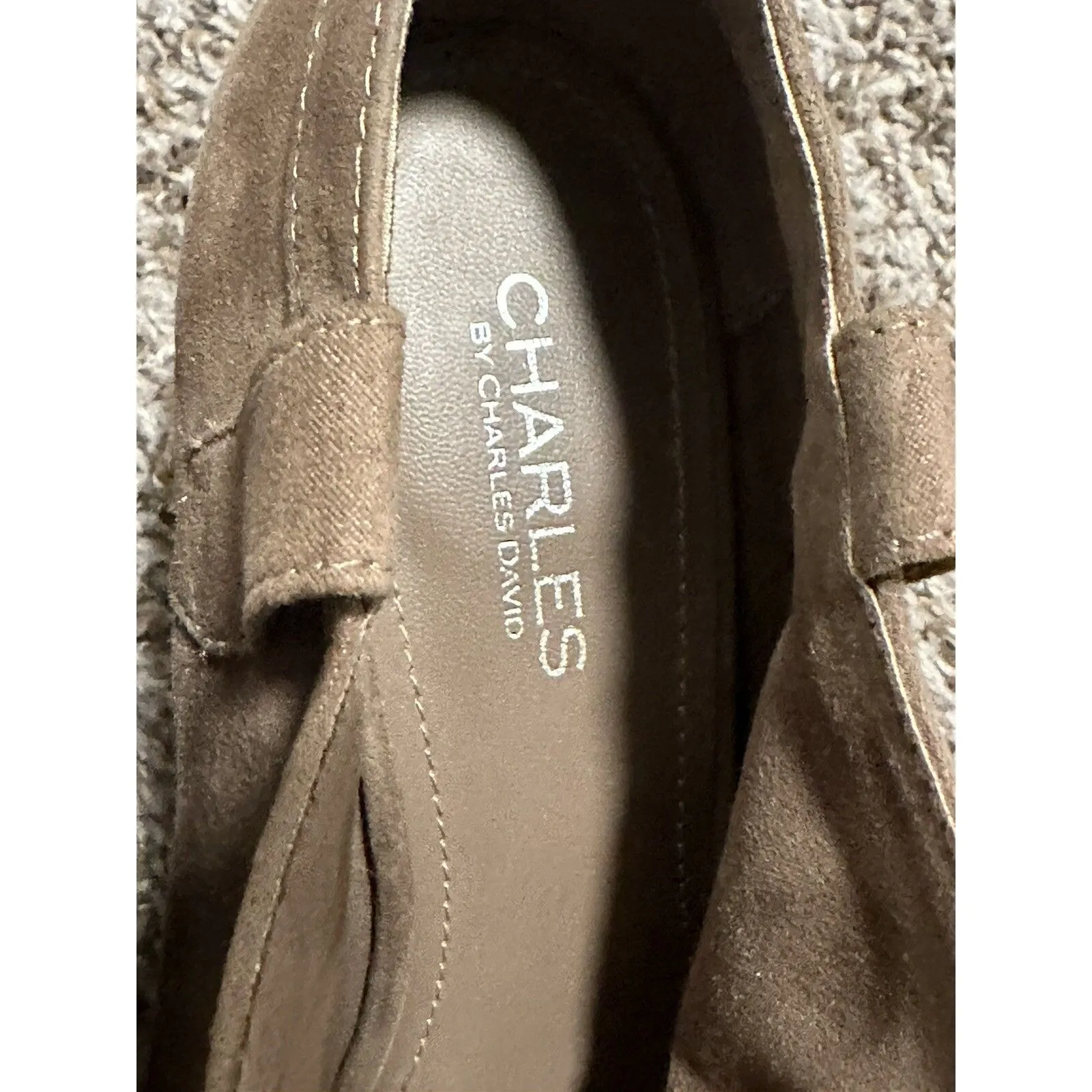 Women’s Fall Charles by Charles David Taupe Ozzy Western Heeled Bootie Size 10 - Image 3